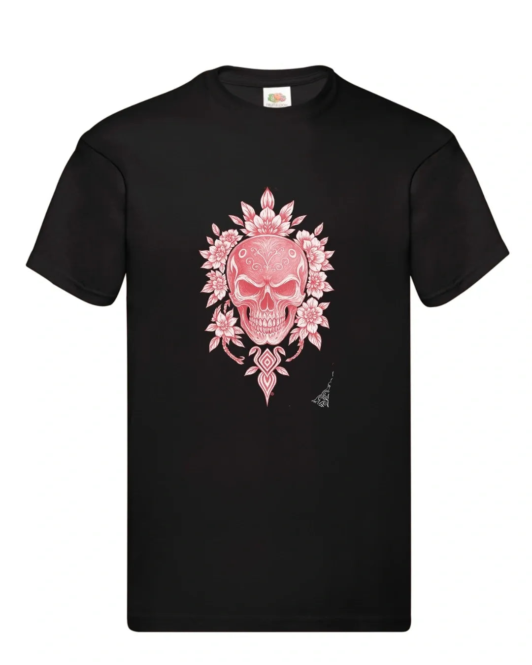 Baby pink skull tee