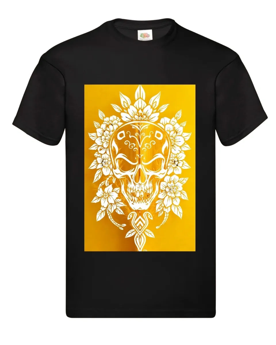 Yellow skull T-shirt