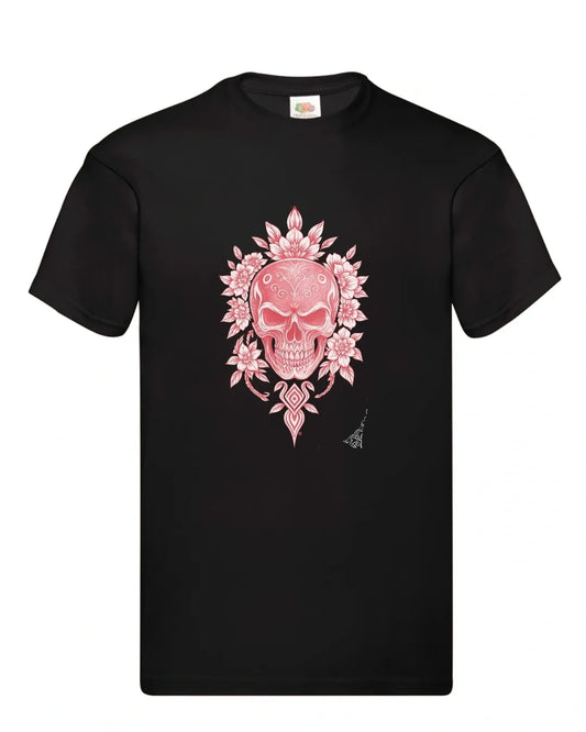 Baby pink skull tee
