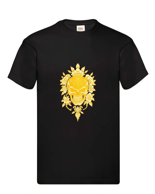 Yellow skull tee