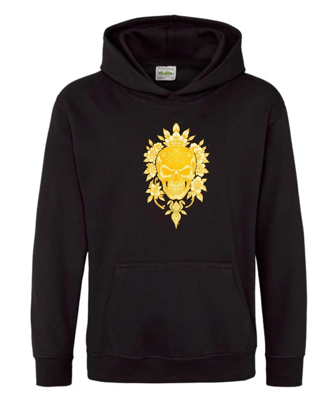 Yellow skull 2 hoodie