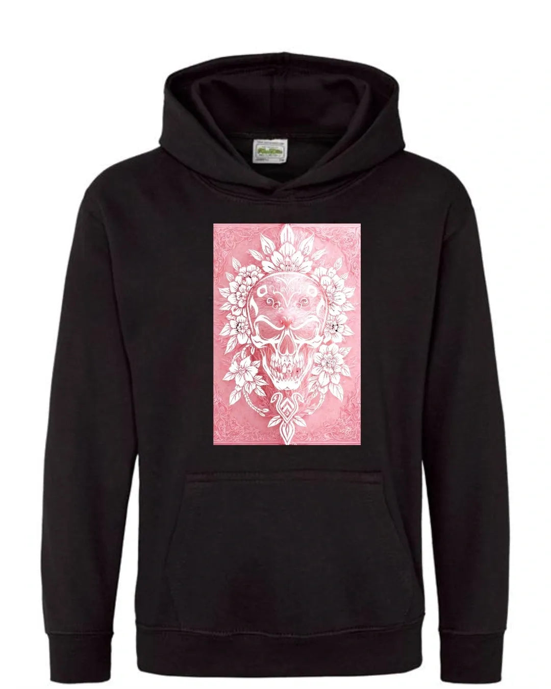 Pink skull hoodie